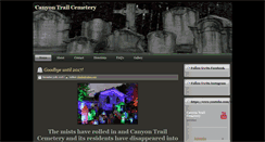 Desktop Screenshot of canyontrailcemetery.com